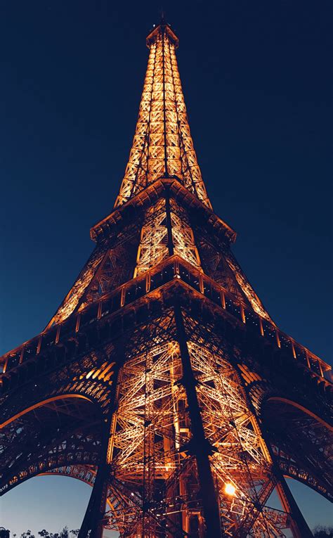 Download 950x1534 Wallpaper Eiffel Tower City Paris Night