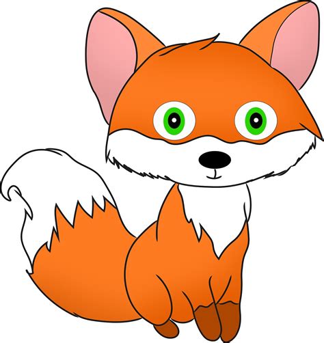 Free Photo Wildlife Animal Kids Drawing Cute Fox Cartoon Max Pixel