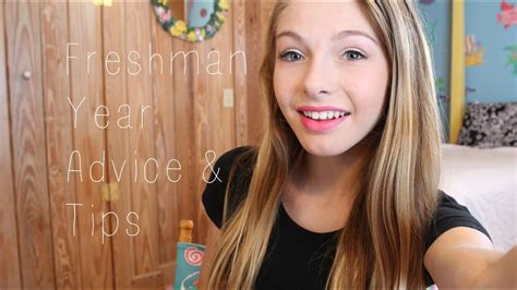 Freshman Year Advice And Tips Youtube