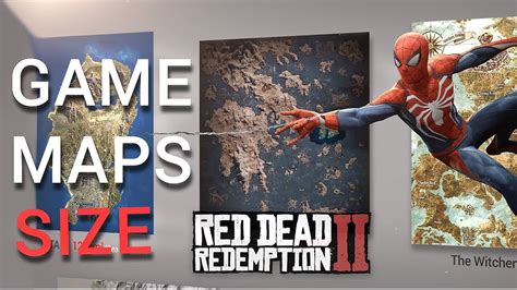 Video Game Maps Size Comparison Rdr2 Spiderman Ac Odyssey 3d Youtube