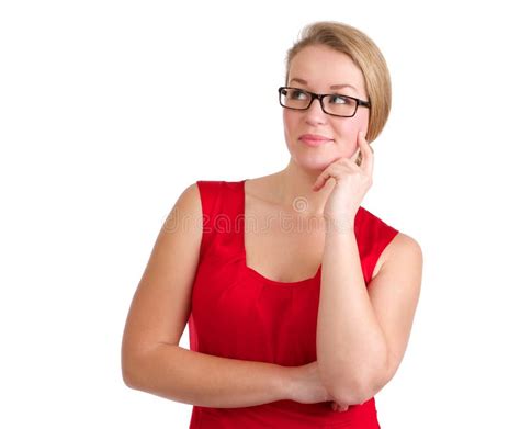 Attractive Young Woman With Glasses Stock Image Image Of Beauty Lady
