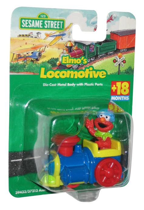 Sesame Street Elmos Locomotive Tyco Fisher Price 1998 Die Cast Toy