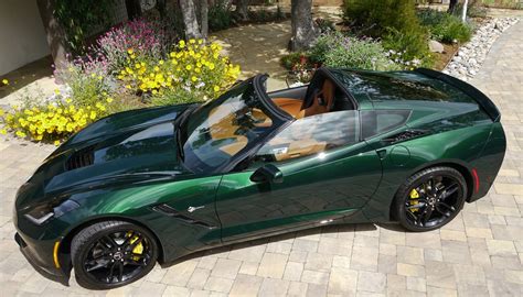 C7 Corvette Stingray From Courtesy Chevrolet Lime Rock Green Z51 With