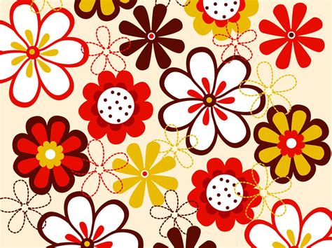 Vector Flowers Pattern Vector Art And Graphics