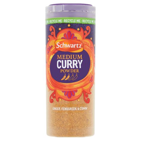 Schwartz Medium Curry Powder 90g Herbs Spices And Seasonings Iceland