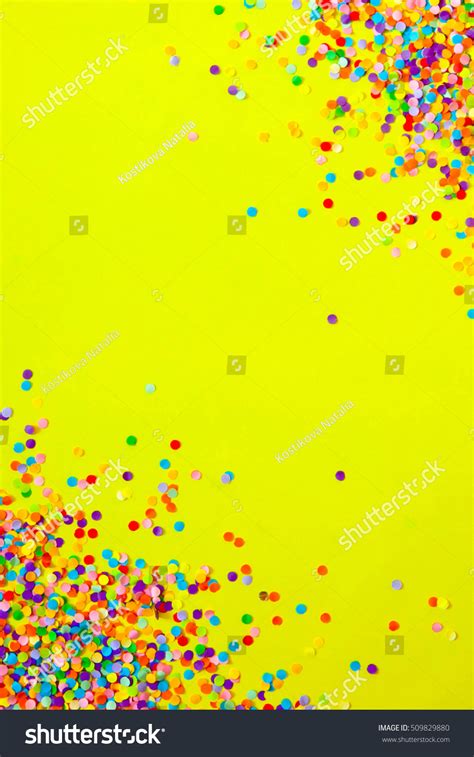 Frame Made Colored Confetti Stock Photo 509829880 Shutterstock