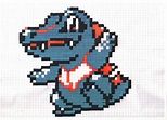 Totodile - Pixel Art by Eithriad on DeviantArt