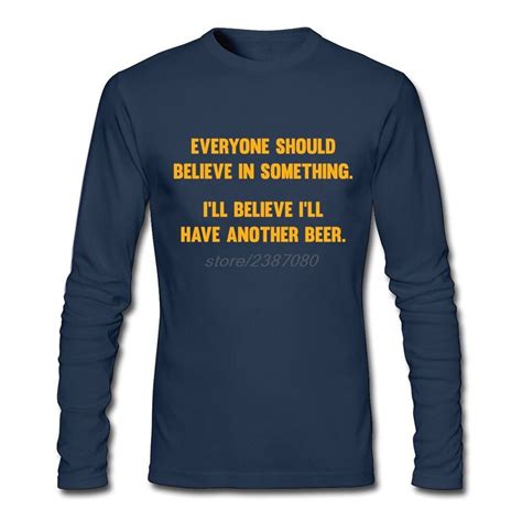 Crew Neck T Shirts Men S Classical I Ll Believe I Ll Have Another Beer T Shirts Adult Latest T