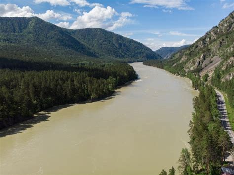 Premium Photo Aerial View Of Katun River