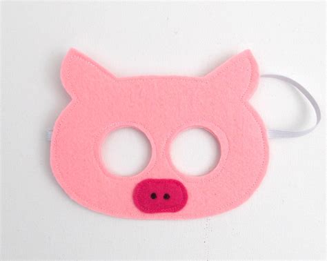 Pig Mask Play Mask Kids Mask Piggy Pig Mask Etsy