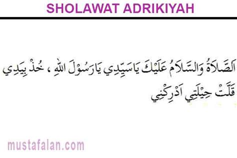 Check spelling or type a new query. Teks Lirik Sholawat Adrikiyah Arab dan Artinya - Mustafalan