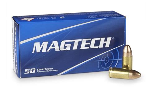 Magtech 9mm Pistol Ammo In Fmj 124 Grain Box Of 50 Rounds