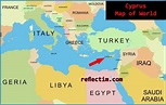 Cyprus Map World : Cyprus Map In World Map - TravelsFinders.Com - Map ...