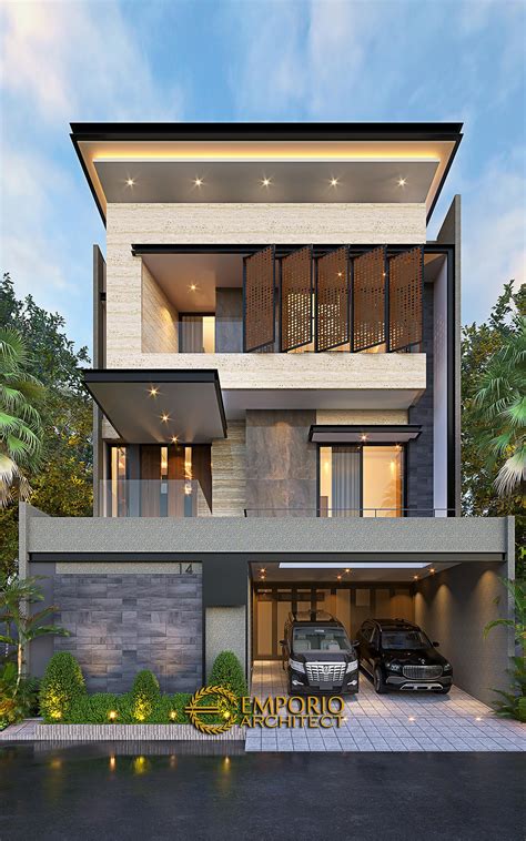 Mr Antonius Modern House 3 Floors Design Jakarta 20307 Carport Design