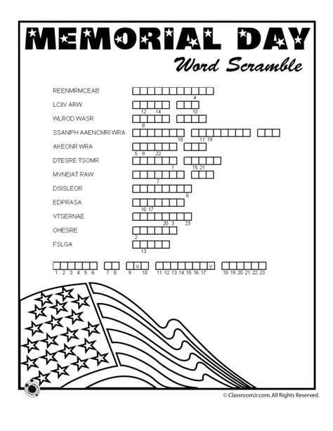 This Free Memorial Day Worksheet Reminds Students Of The Importance Of