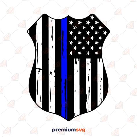 Distressed Police Badge SVG File Design PremiumSVG