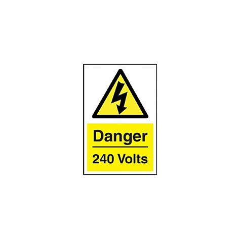 Danger 240 Volts Sign Awareness And Safety Signs