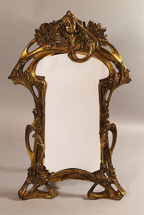 Sold Price Art Nouveau Ladys Table Mirror With Arched Top A