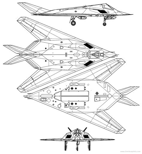 Lockheed F Nighthawk Drawing
