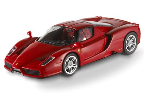This hotwheels enzo ferrari is red with an awful white racing stripe on the side. Ferrari Enzo (2002) Hot Wheels P9935 1/43