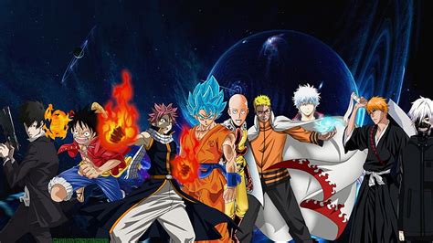 Son Goku Samurai X Saitama One Punch Man Dragon Ball Naruto Anime Fondo De Pantalla Hd