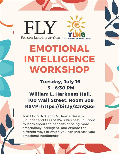 Fly And Ylng Emotional Intelligence Workshop Future Leaders Of Yale