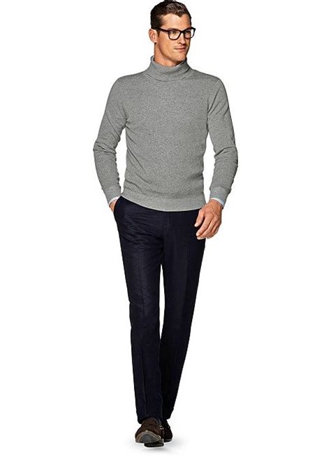 Light Grey Turtleneck Sw682 Suitsupply Online Store With Images