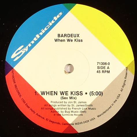 Bardeux When We Kiss Vinyl At Juno Records