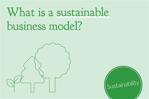 what is a sustainable business model example marketing
