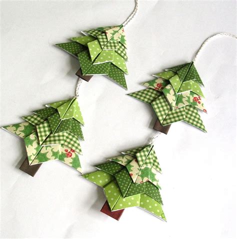 Neat Origami Christmas Decorations Origami Christmas Tree Paper
