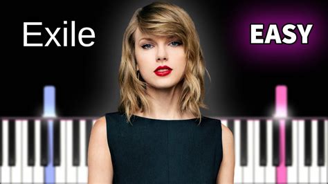 Taylor Swift Exile Easy Piano Tutorial Youtube
