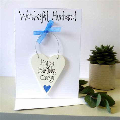Husbands Personalised Birthday Card By Country Heart