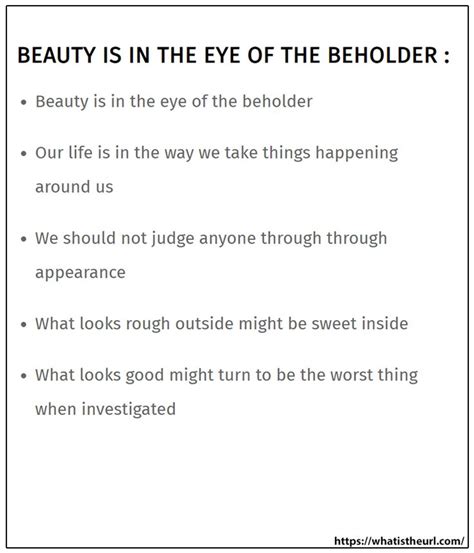 The Words Beauty Is In The Eye Of The Behold