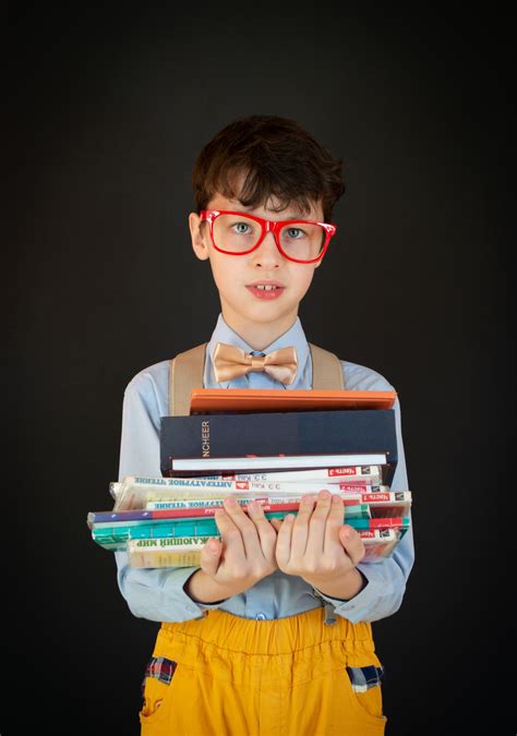 Boy With Books Free Stock Photo Public Domain Pictures