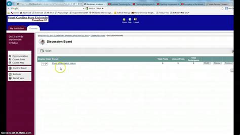 How To Post A Youtube Video In Blackboard S Discussion Board Youtube