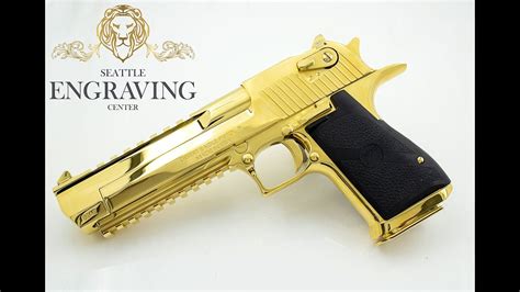 Desert Eagle Mark XIX AE K Gold Plated One And Only YouTube