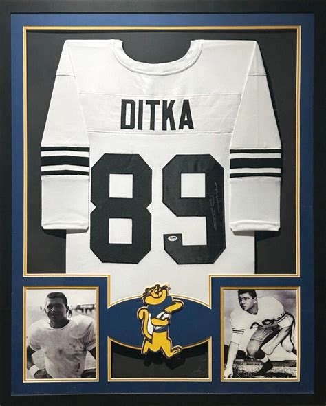 Mike Ditka Framed Tb Jersey Jsa Autographed Signed Pitt Etsy