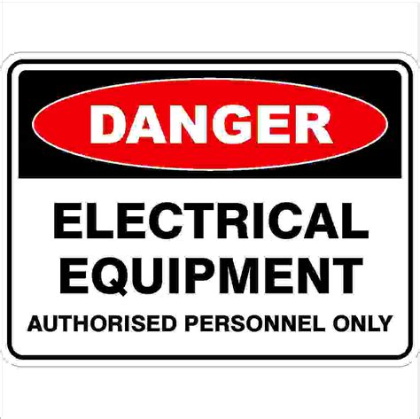 Electrical Equipment Authorised Personnel Only Discount Safety Signs