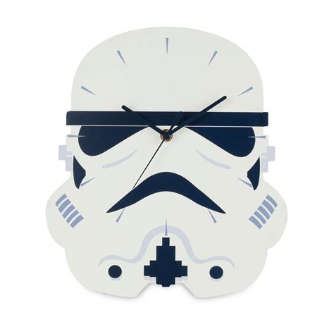 Official Star Wars Stormtrooper Shaped Wall Clock Kids Bedroom By Zeon