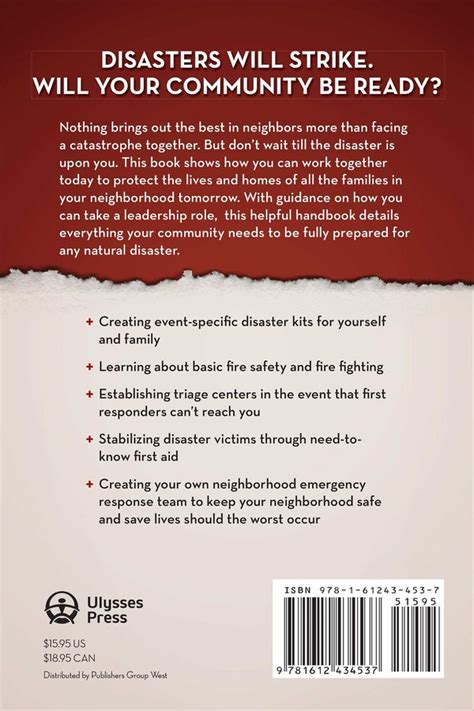 The Neighborhood Emergency Response Handbook Book By Scott Finazzo