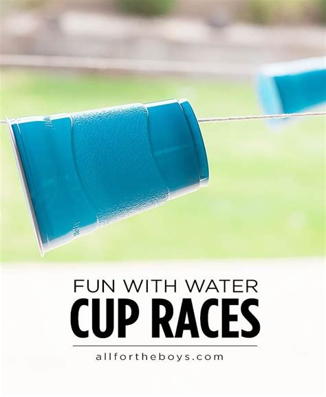 Water Fun Cup Races — All For The Boys Fun Cup Games For Kids
