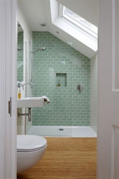 If there is no enough space for bath tube, you can set shower with cabin. Breathtaking Attic | Simple bathroom designs, Simple bathroom, Small bathroom
