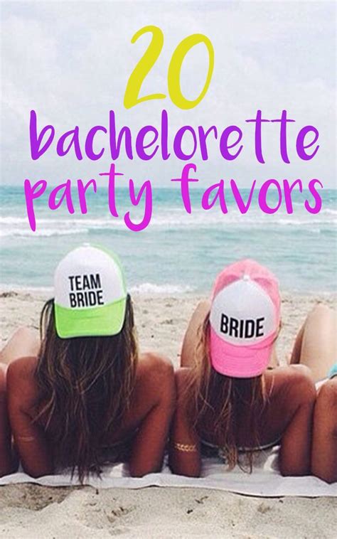Before planning a bachelorette party, you should think of a budget and make sure that you do not overspend. 20 Unique Bachelorette Party Favors | Bachelorette party favors, Bachelorette party gifts ...