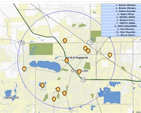 Sex Offender Map See Where Sex Offenders Live In Crystal Lake Before Halloween Crystal Lake