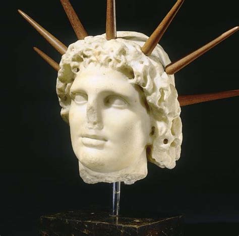 A Roman Marble Head Of Alexander Helios Circa 2nd Century Ad