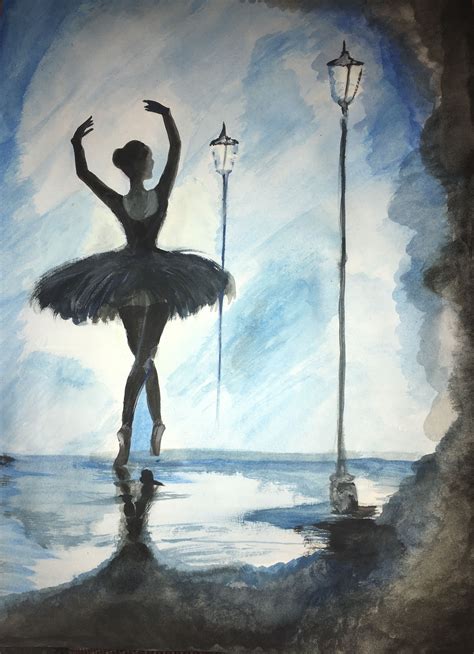 Pin By Katie Kanoff On Crafts Ballerina Painting Dancer Art Painting Ballet Painting