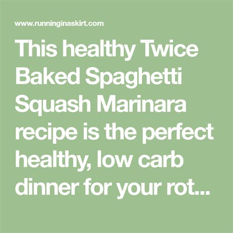 This Healthy Twice Baked Spaghetti Squash Marinara Recipe Is The