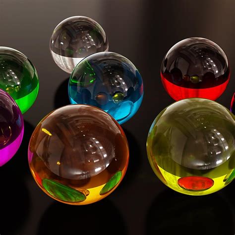 Many Colorful Marbles 3d Wallpaper Wallpaper Download 2524x2524