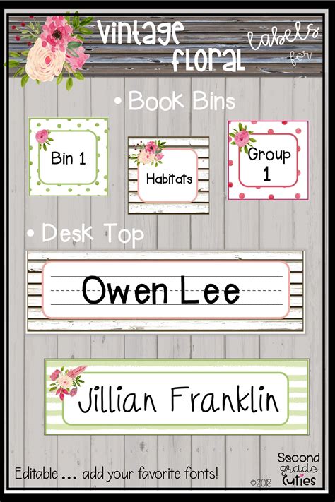 Book Bin Labels Editable Name Tags Target Adhesive Labels Ship Lap