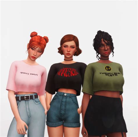 Band Tees Recolour In 2021 Sims 4 Maxis Match Sims